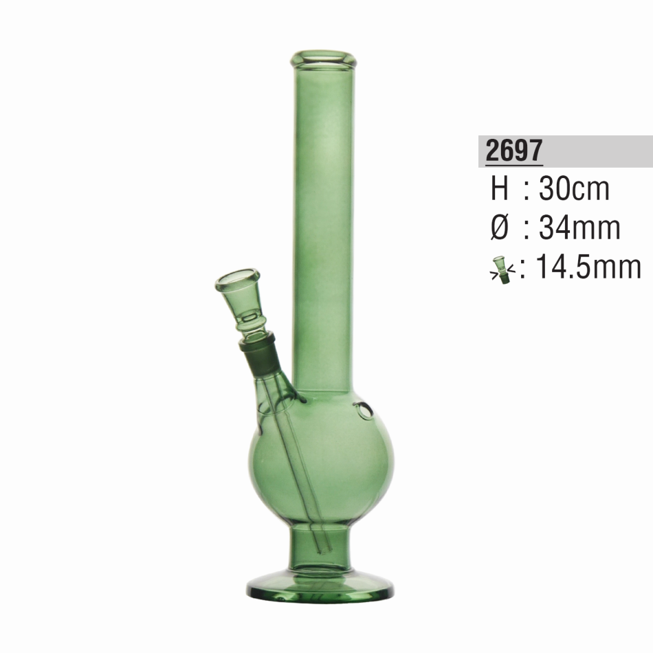 Grüner Bong mit Kugelbasis