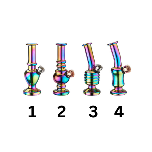 Mini Rainbow glass bong 12.5cm