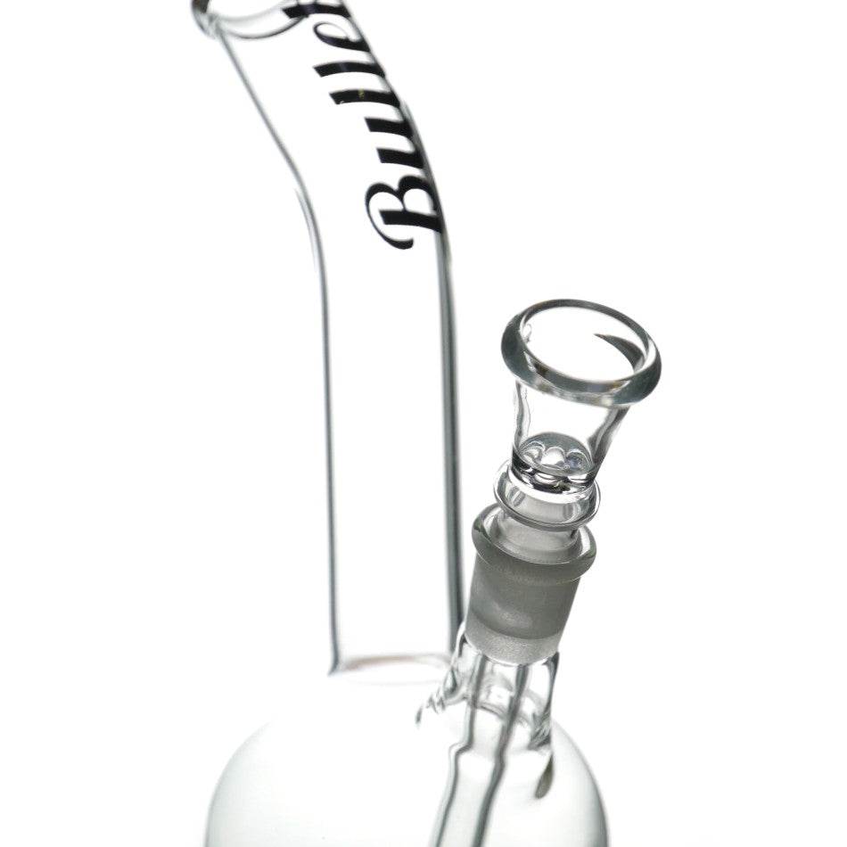 Bong de cristal bala con boquilla curva H: 18cm