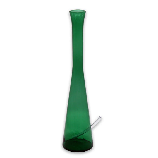 Holland bong 38cm verde sin agujero - con manguera