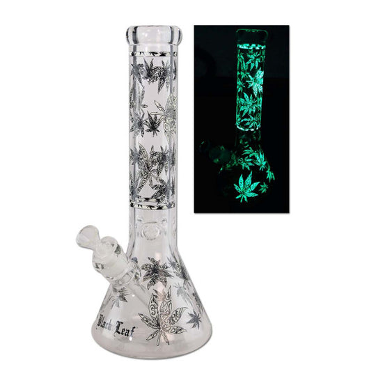 Black Leaf Glow Star Beaker Icebong