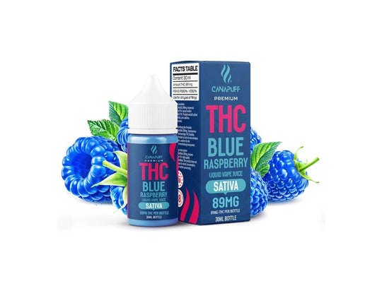 THC Liquid Blue Raspberry 89mg 30ml 