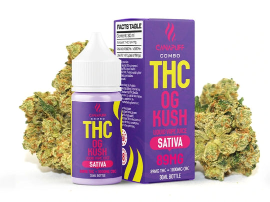 THC Liquid OG Kush 89mg THC/1000mg CBC 30ml 