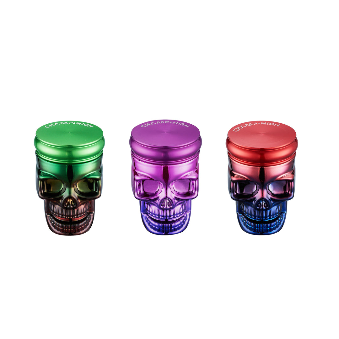 Metal grinder skull metallic