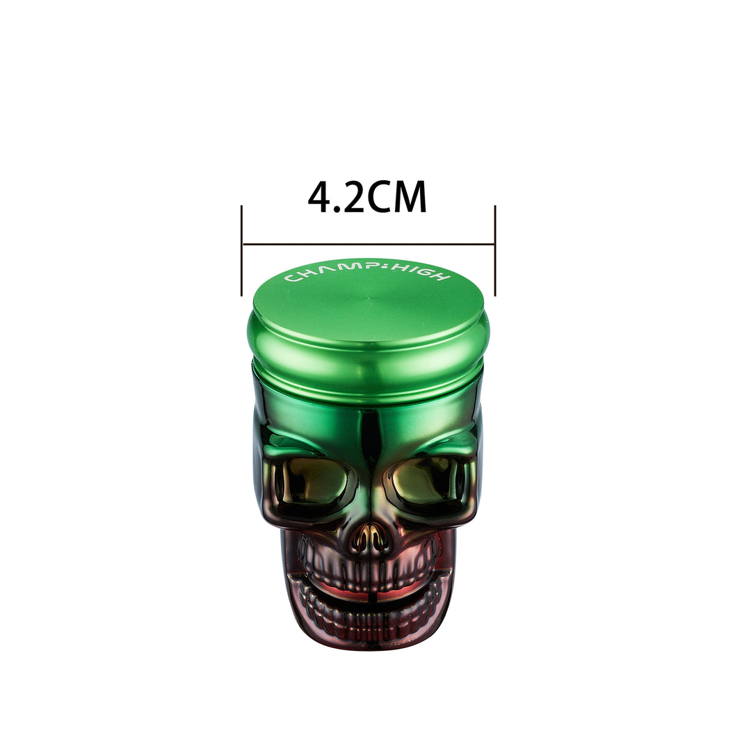 Metal grinder skull metallic