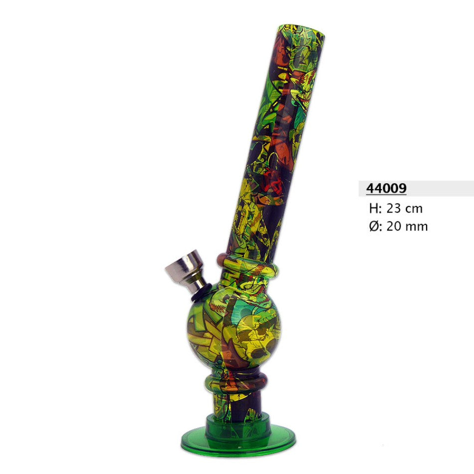 Acrylic bong green 23cm