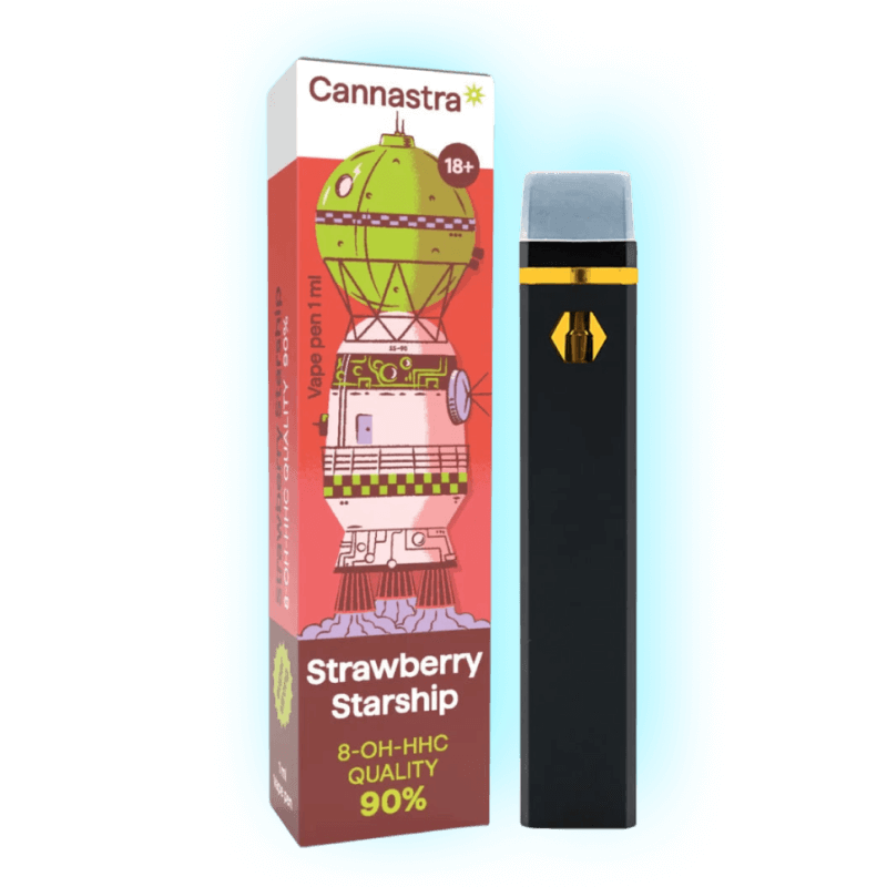 8-OH-H Vape Strawberry Starship 90% 1ml