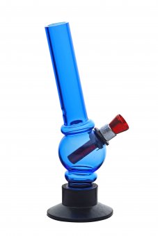 Mini bong (15 cm) acrylic blue