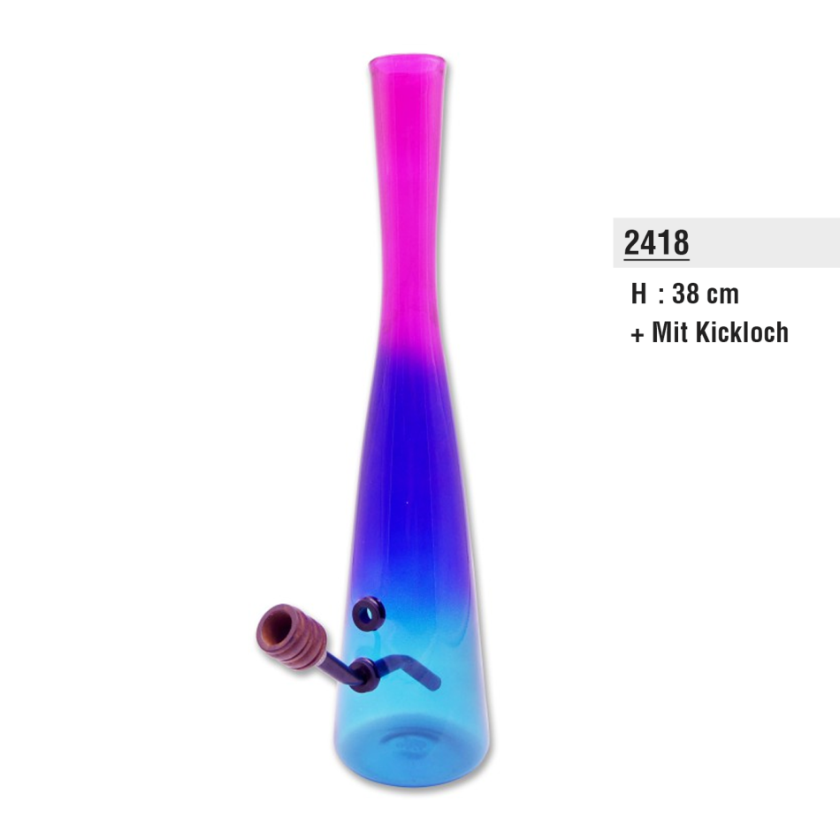 Holland Bong mit Kickloch 38cm