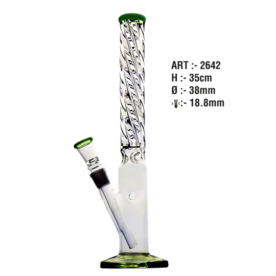 Bong de cristal Twister 35cm