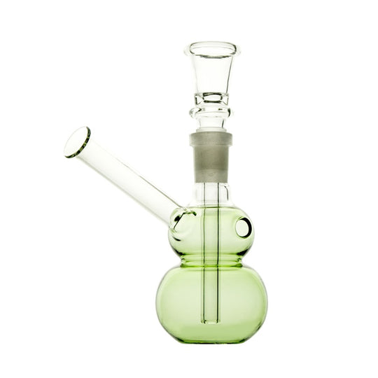 Bong de aceite de vidrio bala verde 14 cm