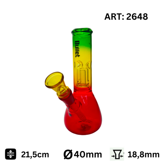 Glass bong Rasta 21,5cm