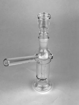 Glass bong with long mouthpiece - 15 cm