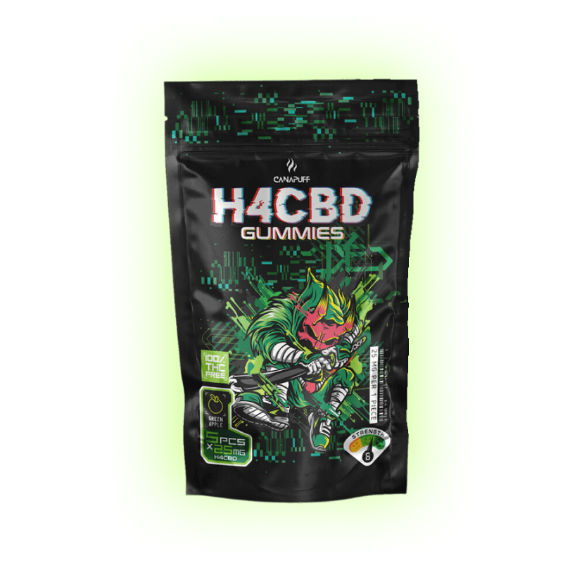 H4CBD Gummibärchen Grüner Apfel 