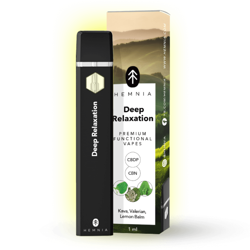 Vape mit Kava & Baldrian „Tiefenentspannung“