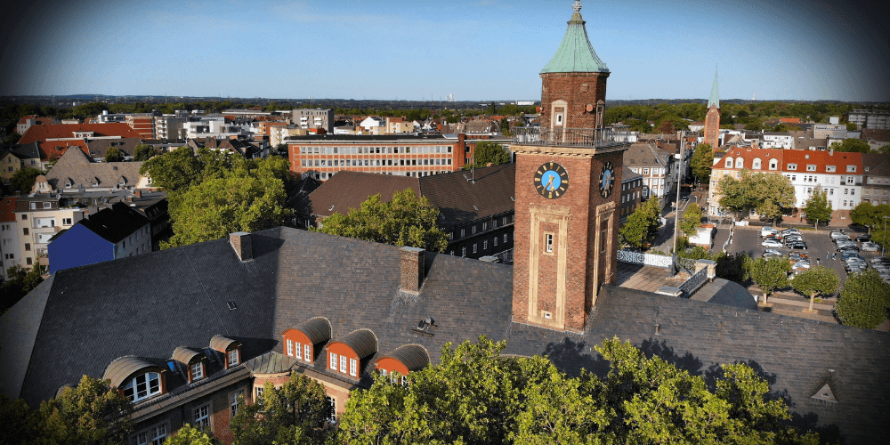 Herne Stadtansicht mit Cannabisbezug