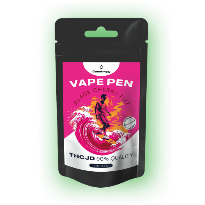 THCJD Vape Pen Black Cherry Fizz, THCJD 90 % Qualität, 1 ml