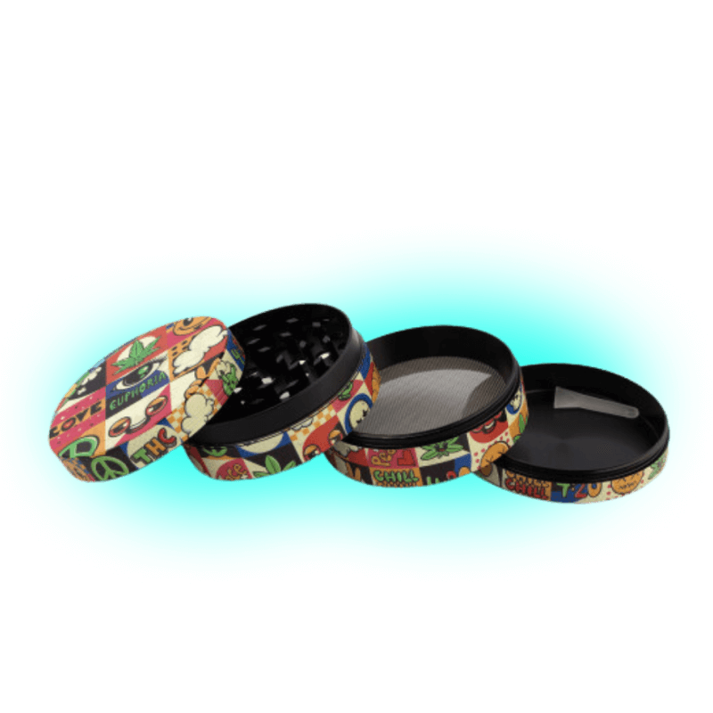 Euphoria Metall-Grinder Groovy 63 mm - 4 Teile