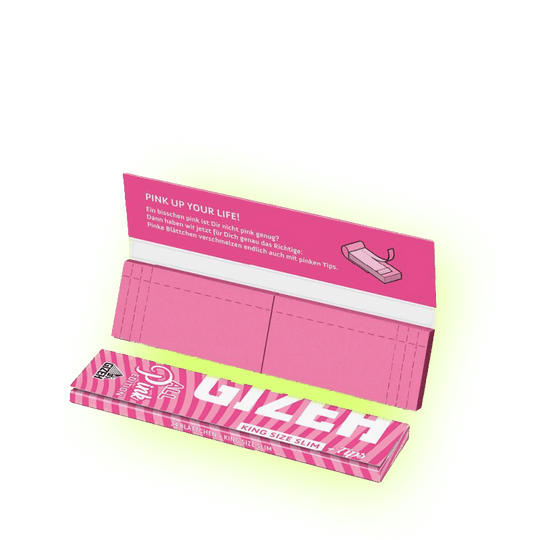 Gizeh ALL PINK King Size Slim + Filter Tips