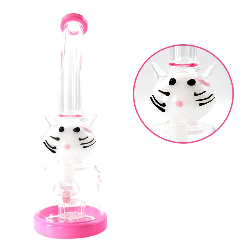 Glass Bong "Pink Cat"