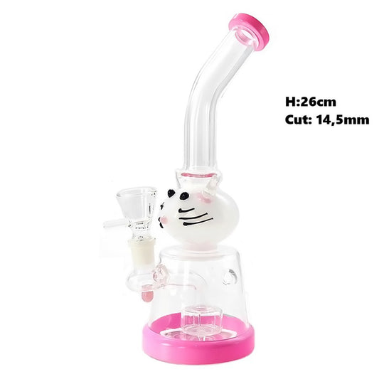 Glass Bong "Pink Cat"