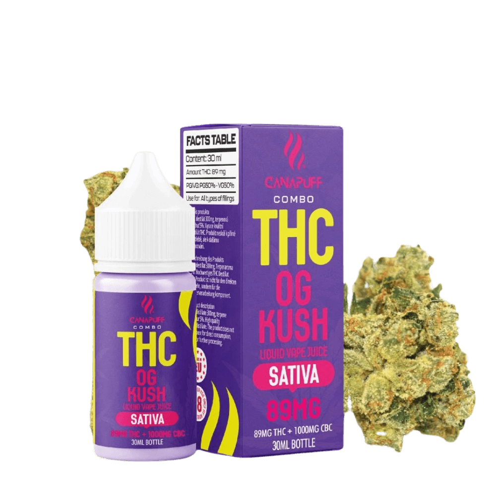 THC Liquid OG Kush 89mg THC/1000mg CBC 30ml